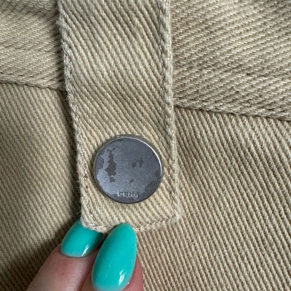 C2H4 Men’s Beige Khaki Construction Cargo Pants Size Medium - Picture 4 of 16